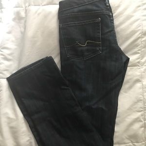 7 for all man kind straight leg jeans!